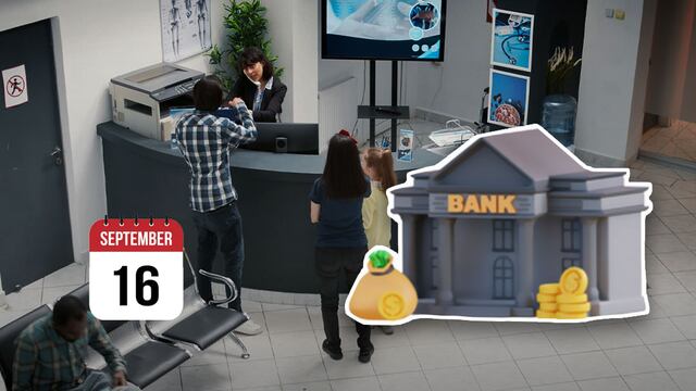 Bancos van a abrir el lunes 16 de septiembre