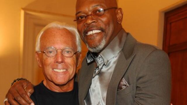 Samuel L. Jackson le dice adiós a Giorgio Armani