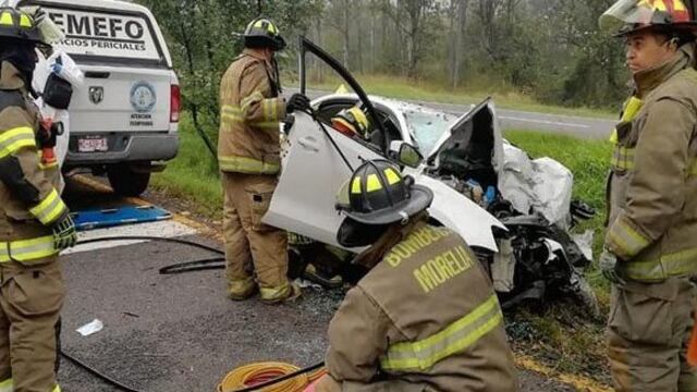 Choque en la carretera Pátzcuaro-Morelia