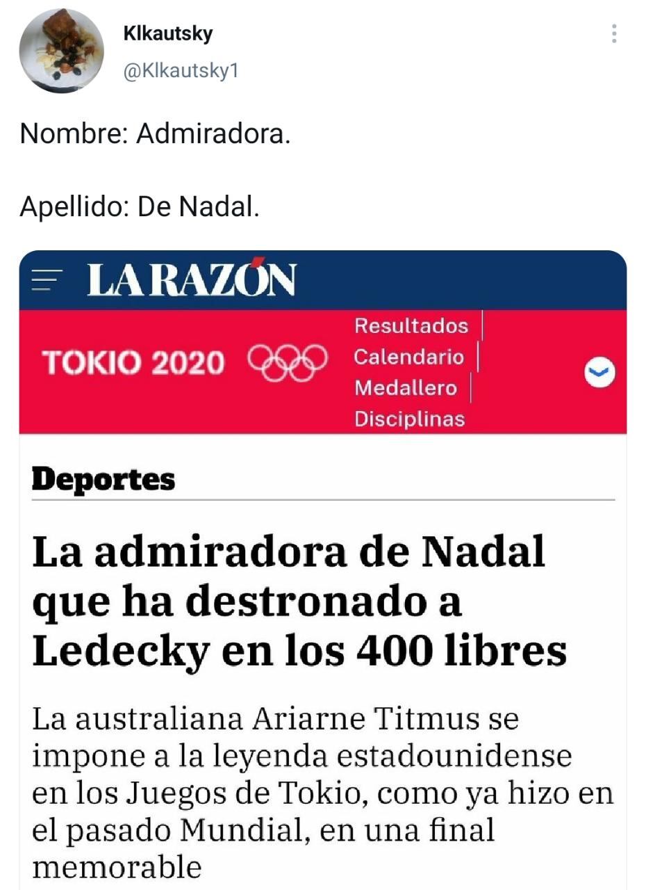 Críticas al titular sobre Ariarne Titmus