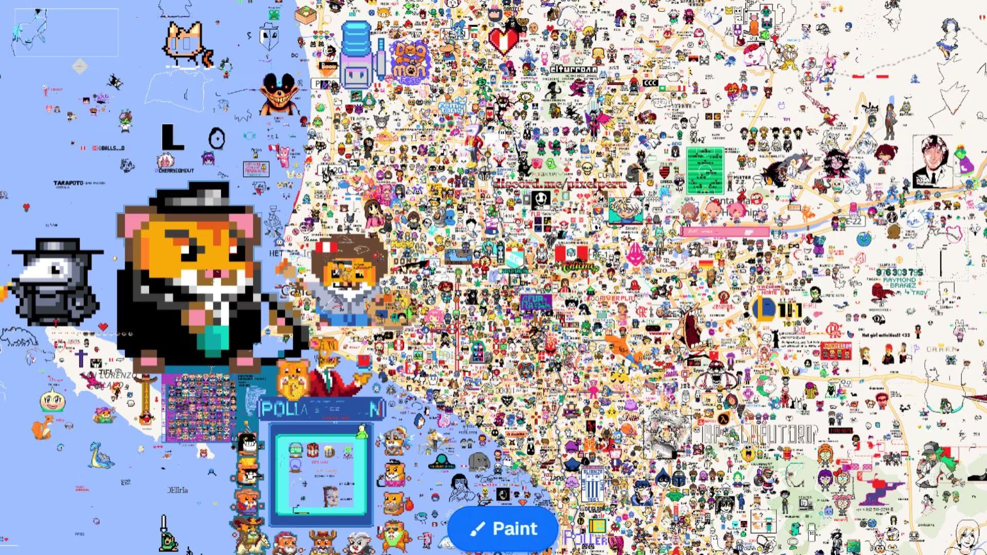 ¿Qué es Wplace? El mapa de píxeles colaborativo que se volvió el fenómeno viral de internet