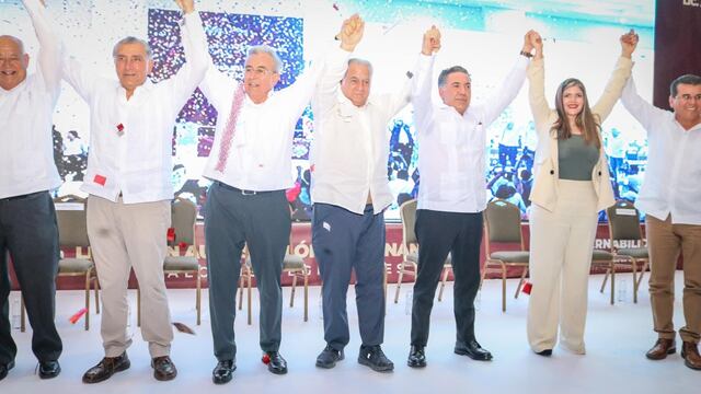 Adán Augusto López y Rubén Rocha