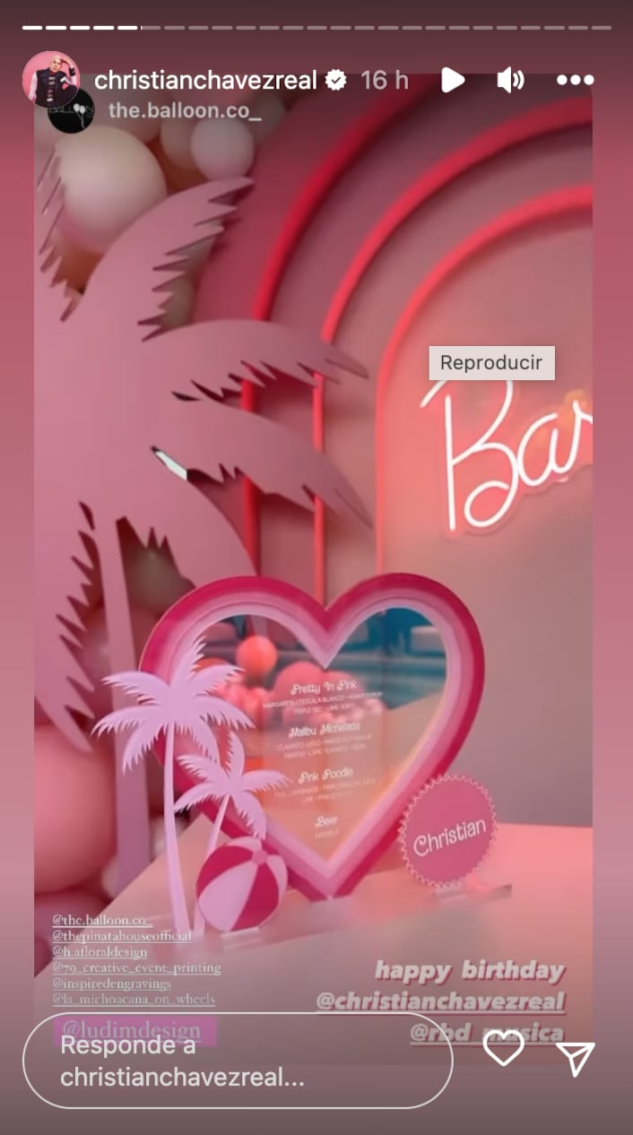 En la fiesta de Christian Chávez con RBD, se vistieron de Barbie