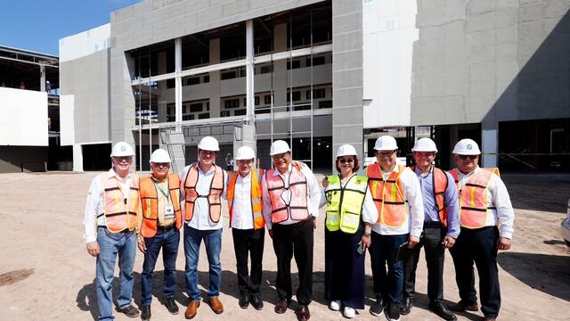 Alfonso Durazo constató el avance del Hospital General de Zona del IMSS en Navojoa