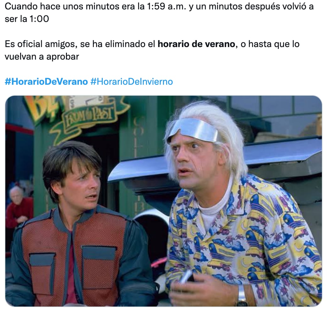 Memes del cambio de horario