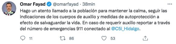 Tuit de Omar Fayad