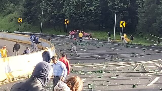 Accidente autopista México-Cuernavaca hoy