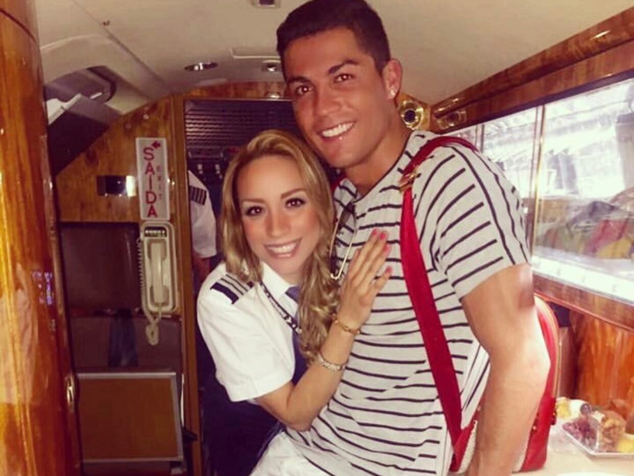 Alejandra Manríquez y Cristiano Ronaldo