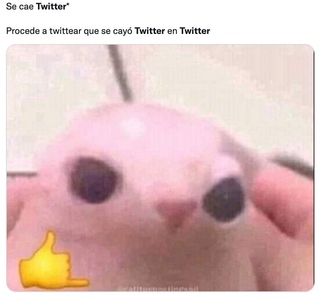 Memes caída de Twitter