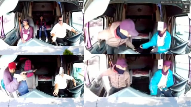 Mujeres ayudan a asaltar a conductor de tráiler de esta forma
