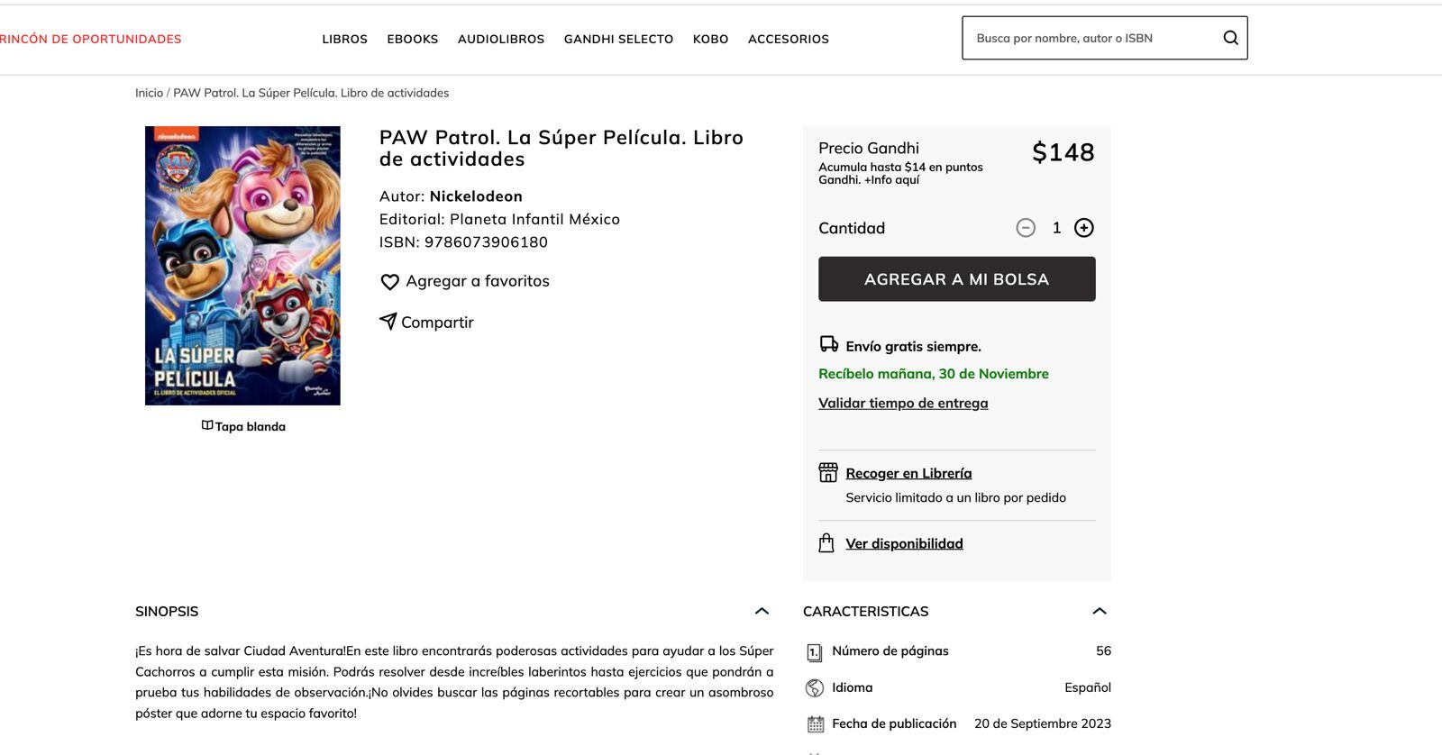 Paw Patrol libro de actividades