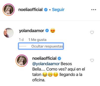 Yolanda Andrade le coquetea a Noelia