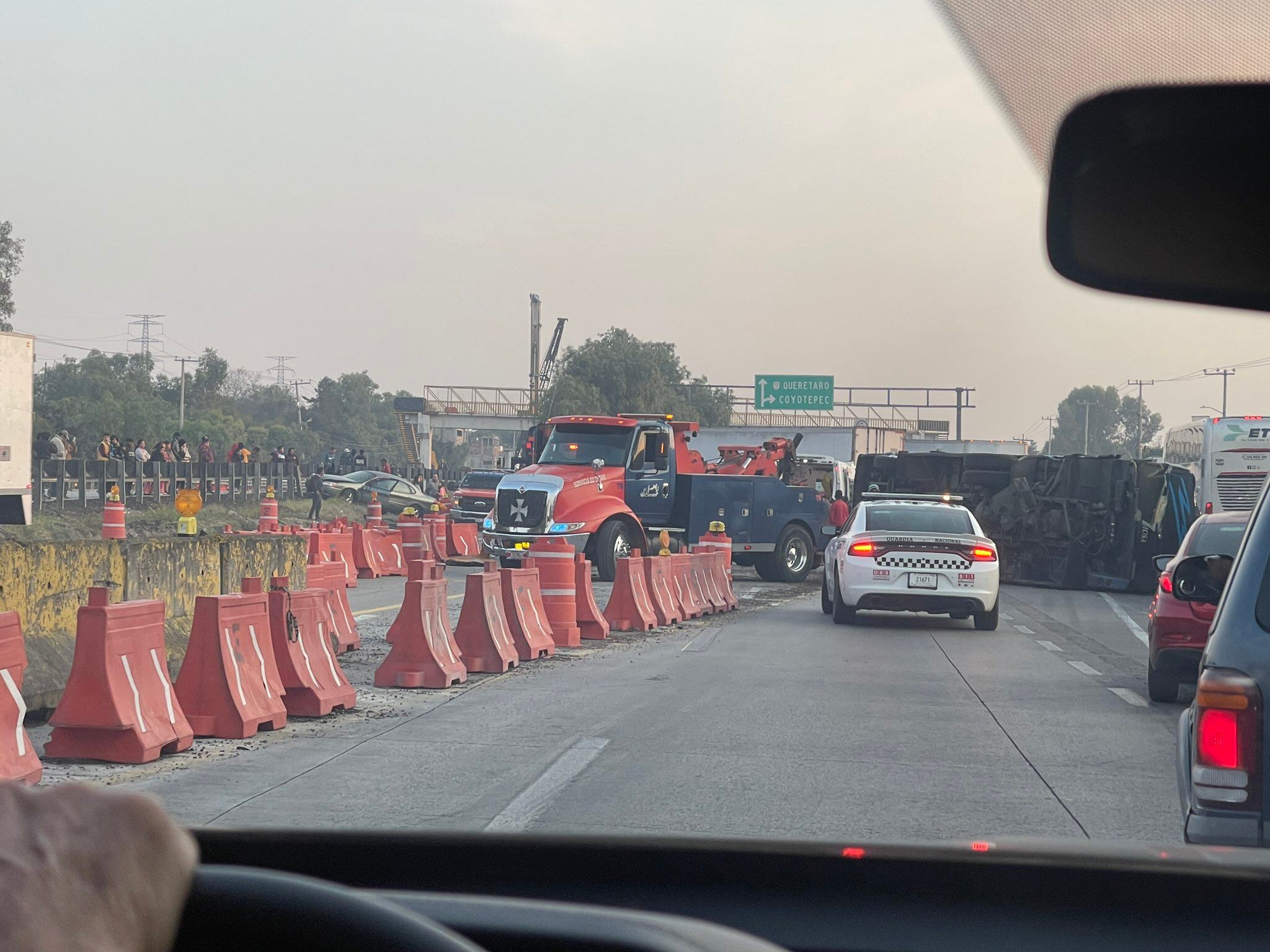 Accidente en autopista México-Querétaro