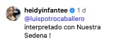 Heidy Infante pelea con Luis Potro Caballero