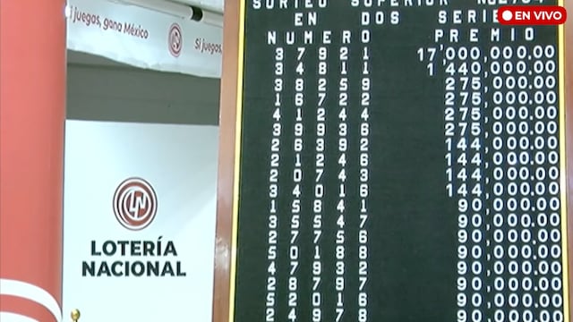 Resultados Sorteo Superior 2784 de Lotería Nacional en vivo: ganadores de hoy 27 de octubre