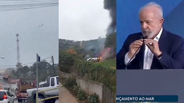 Lula de Silva adelanta que no hay sobrevivientes en avionazo de Sao Paulo, en Brasil