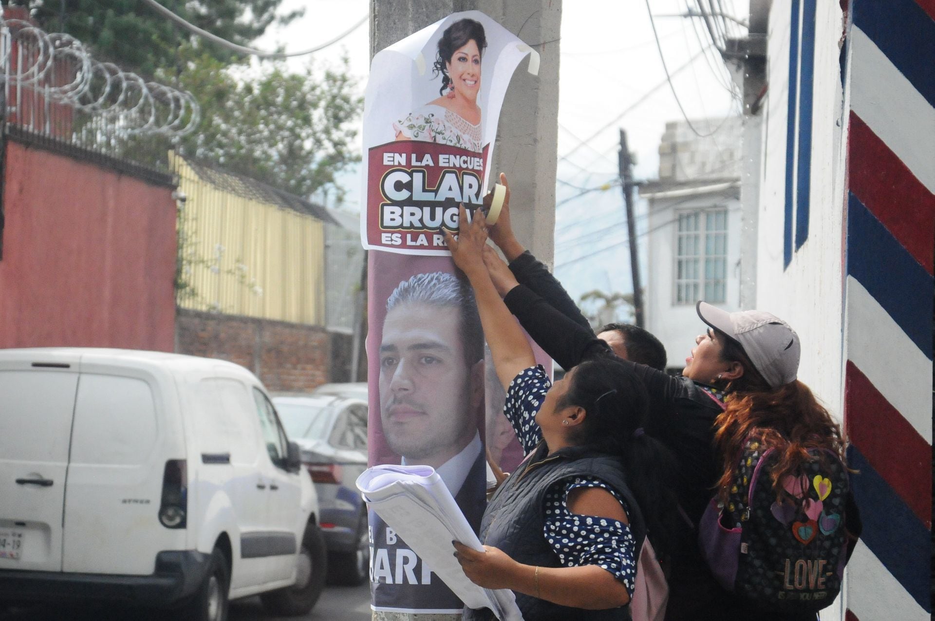Propaganda de Clara Brugada y Omar García Harfuch