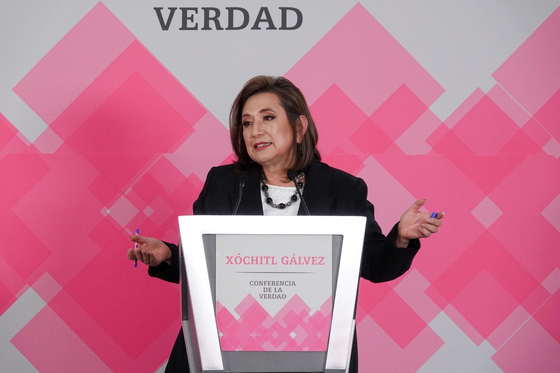 Xóchitl Gálvez, candidata a la presidencia de la república por la alianza PRI-PAN-PRD