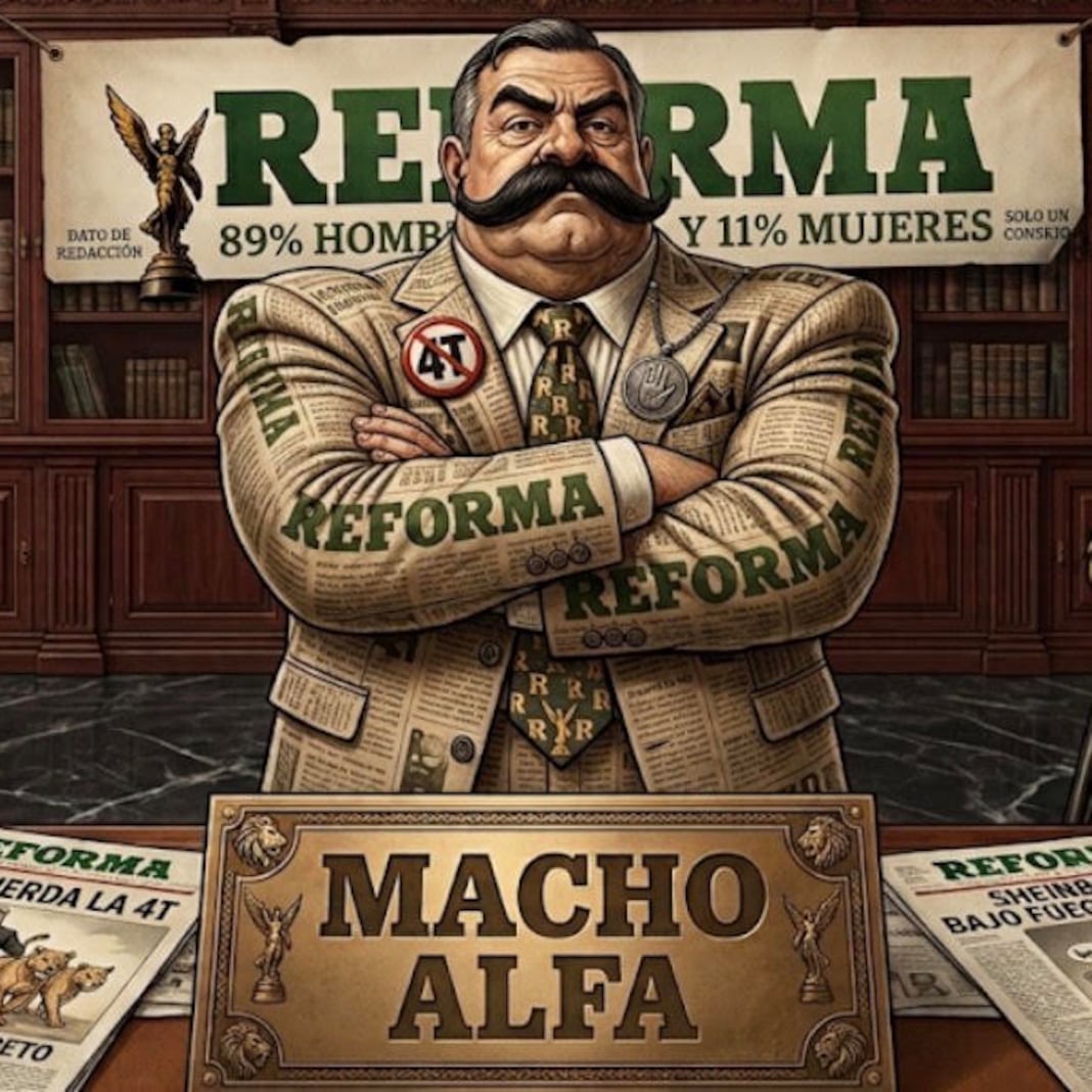 Alergia de Reforma a Sheinbaum: ¡dos mujeres no compensan a 16 machos!
