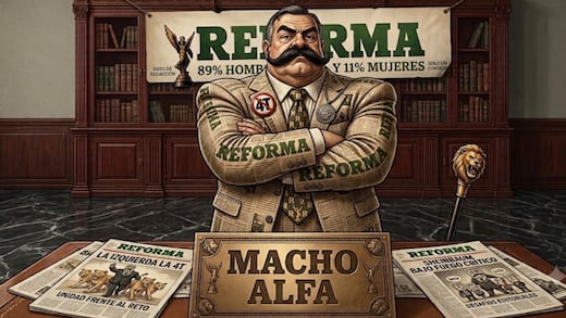Alergia de Reforma a Sheinbaum: ¡dos mujeres no compensan a 16 machos!