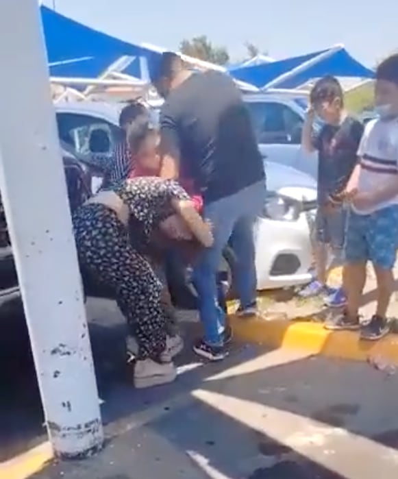 Pelea esposa y amante