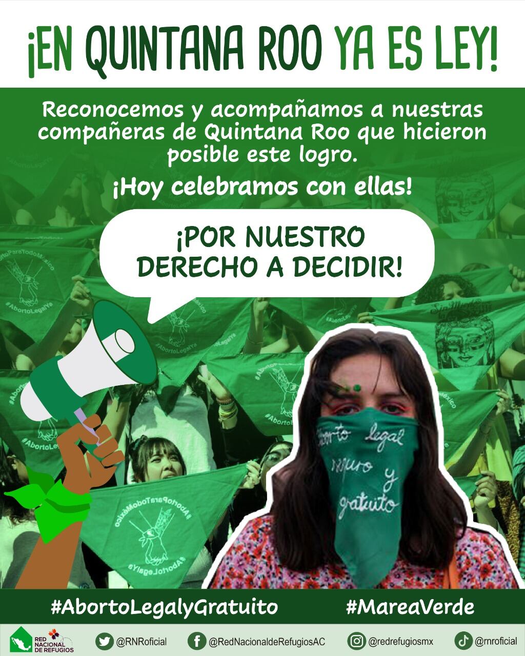 Reconocen despenalización del aborto en Quintana Roo