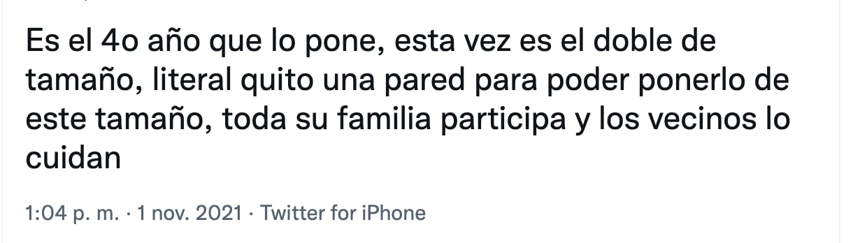 Altar para sus vecinos se hace viral