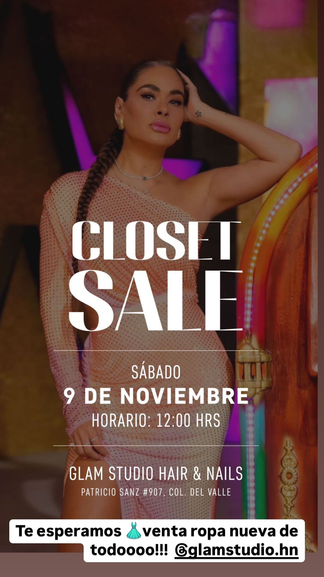 Galilea Montijo venderá parte de su ropa