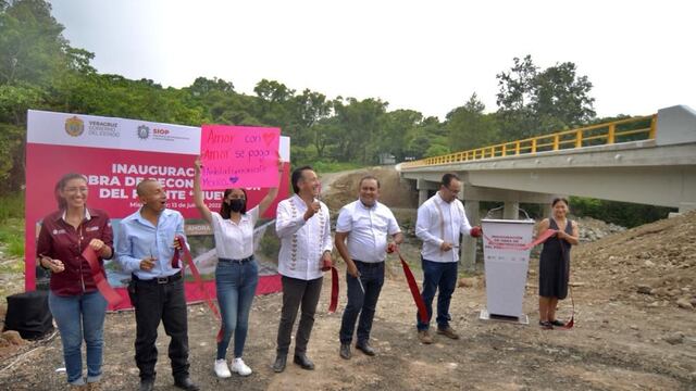 Cuitláhuac García inaugura Puente Nuevo y agradece espera de ciudadanos