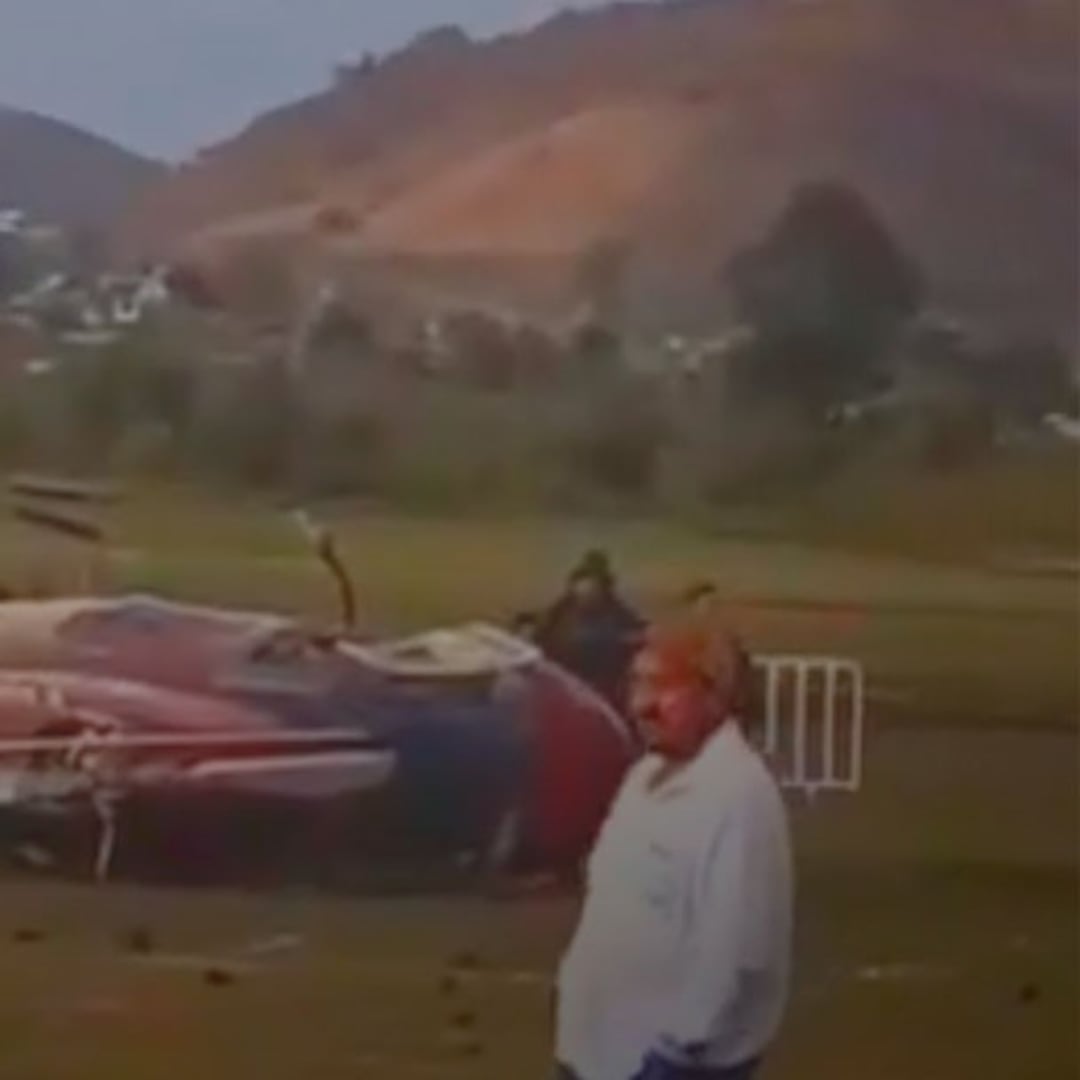 Accidente de helicóptero en Zitácuaro genera polémica por presunta falla mecánica