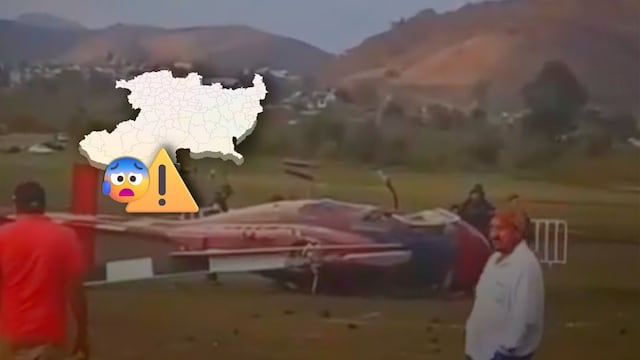 Helicóptero cae en Zitácuaro, Michoacán