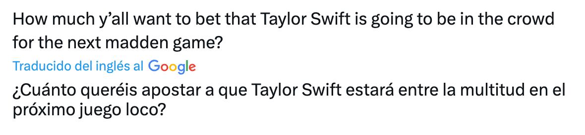 Taylor Swifty en Madden