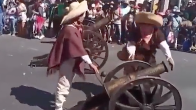 Accidente en el carnaval de Huejotzingo