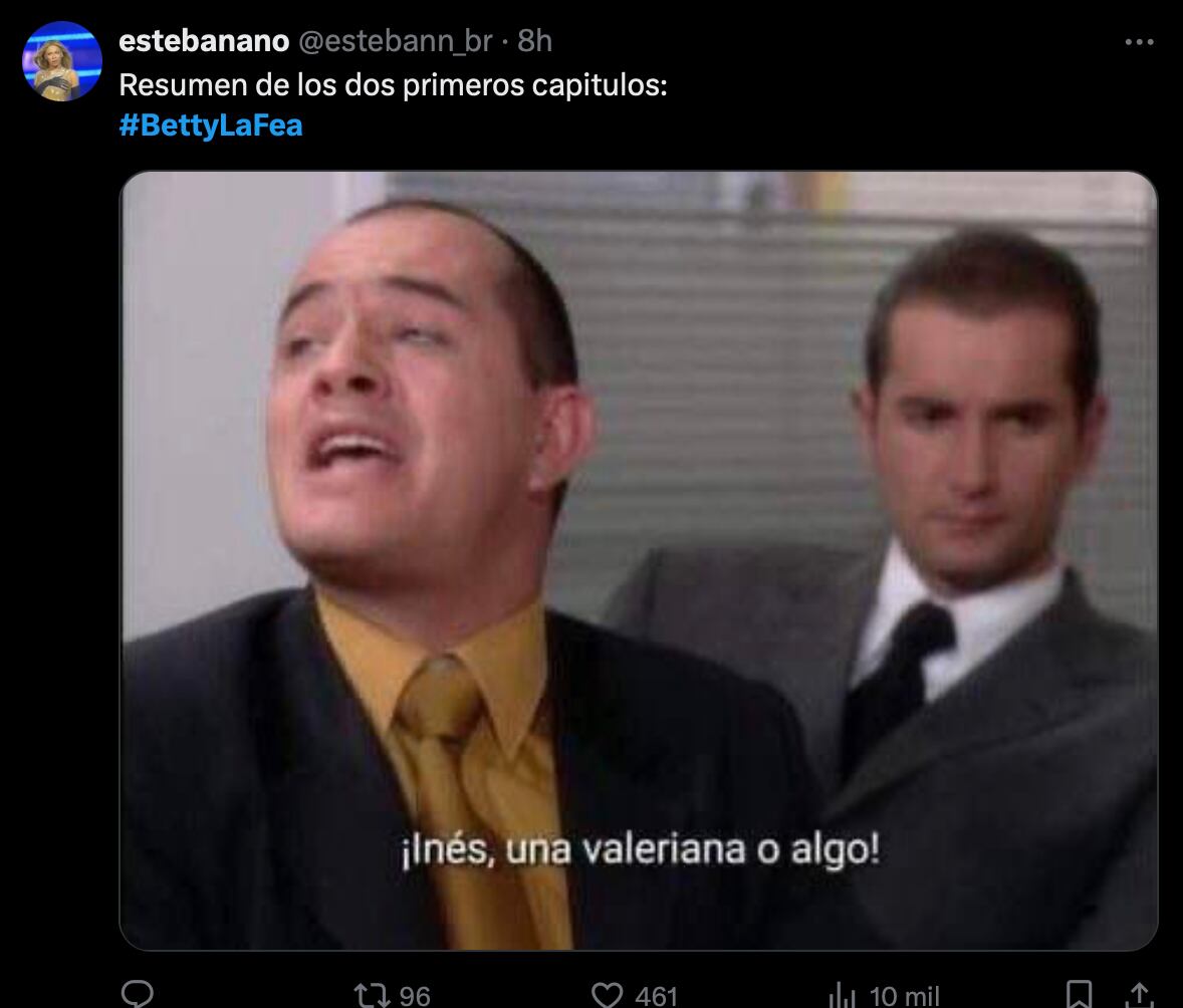 Memes de Betty La Fea por el impacto que dejaron los primeros dos capítulos