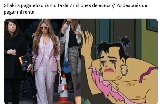 Memes de Shakira pagando a Hacienda