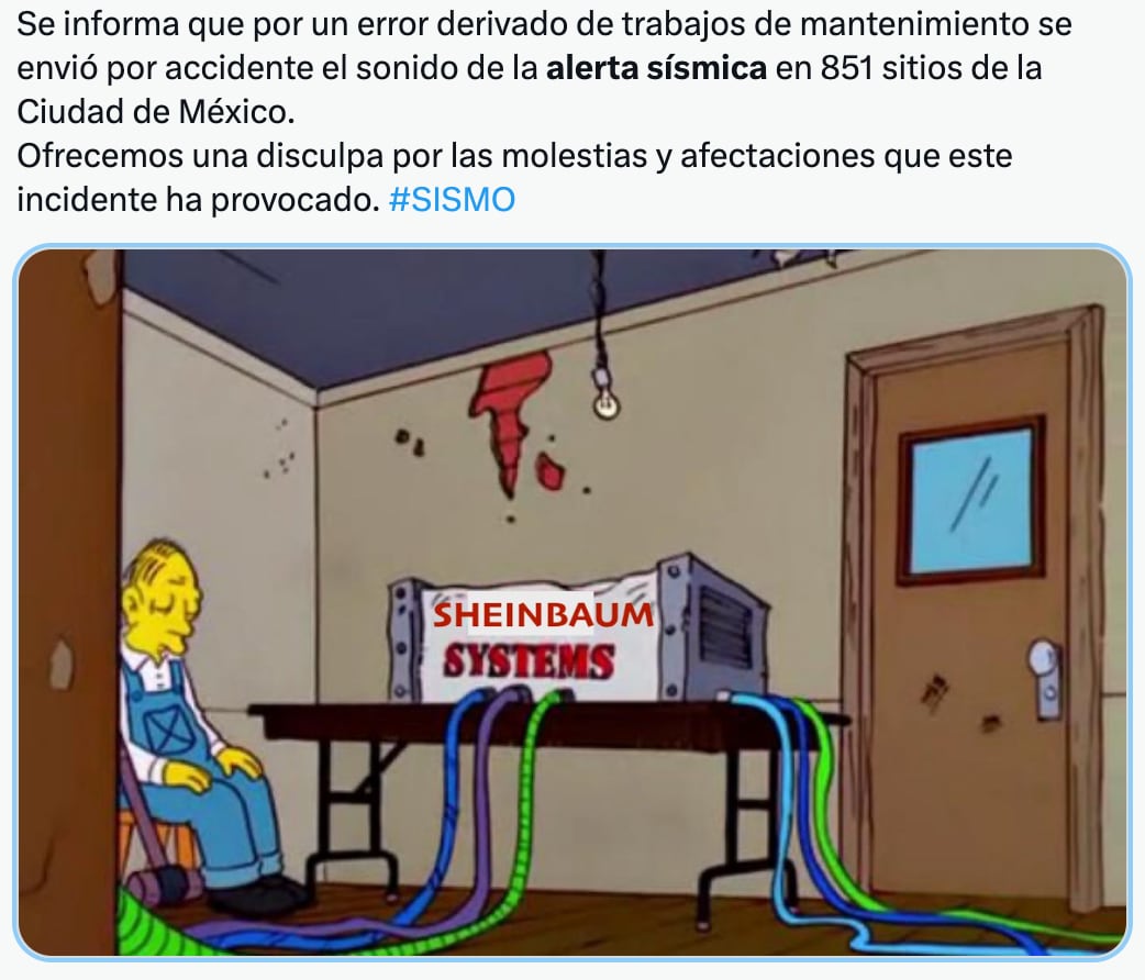 Memes se desatan tras la alerta sísmica activada por error