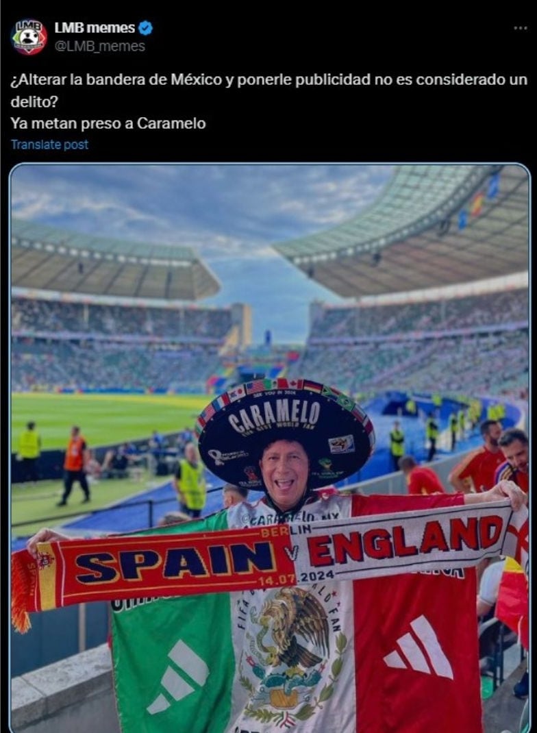 Caramelo, en la final de la Euro 2024.