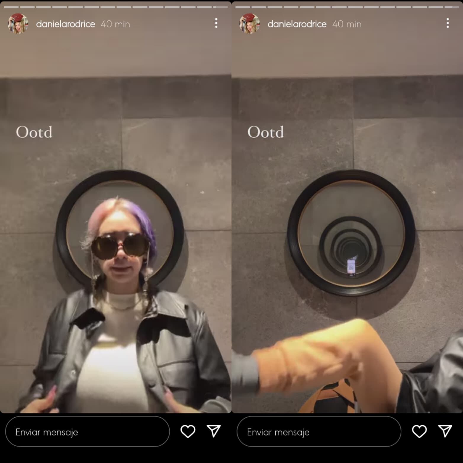 Daniela Rodrice enseña su outfit