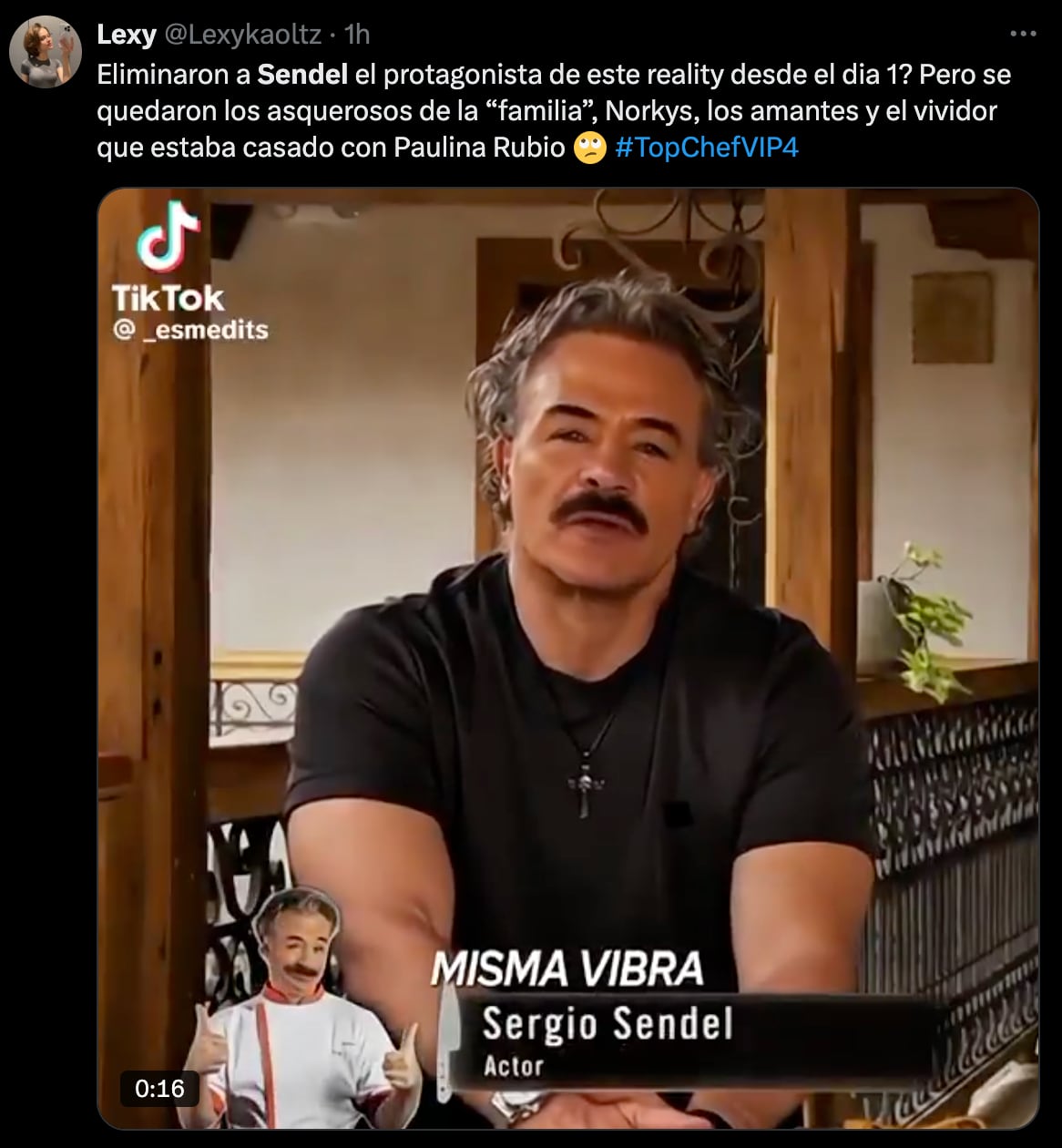 La eliminación de Sergio Sendel de Top Chef VIP 2025 provoca memes en redes