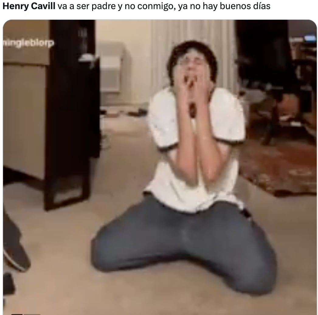 Los memes lloran porqué Henry Cavill será papá con Natalie Viscuso