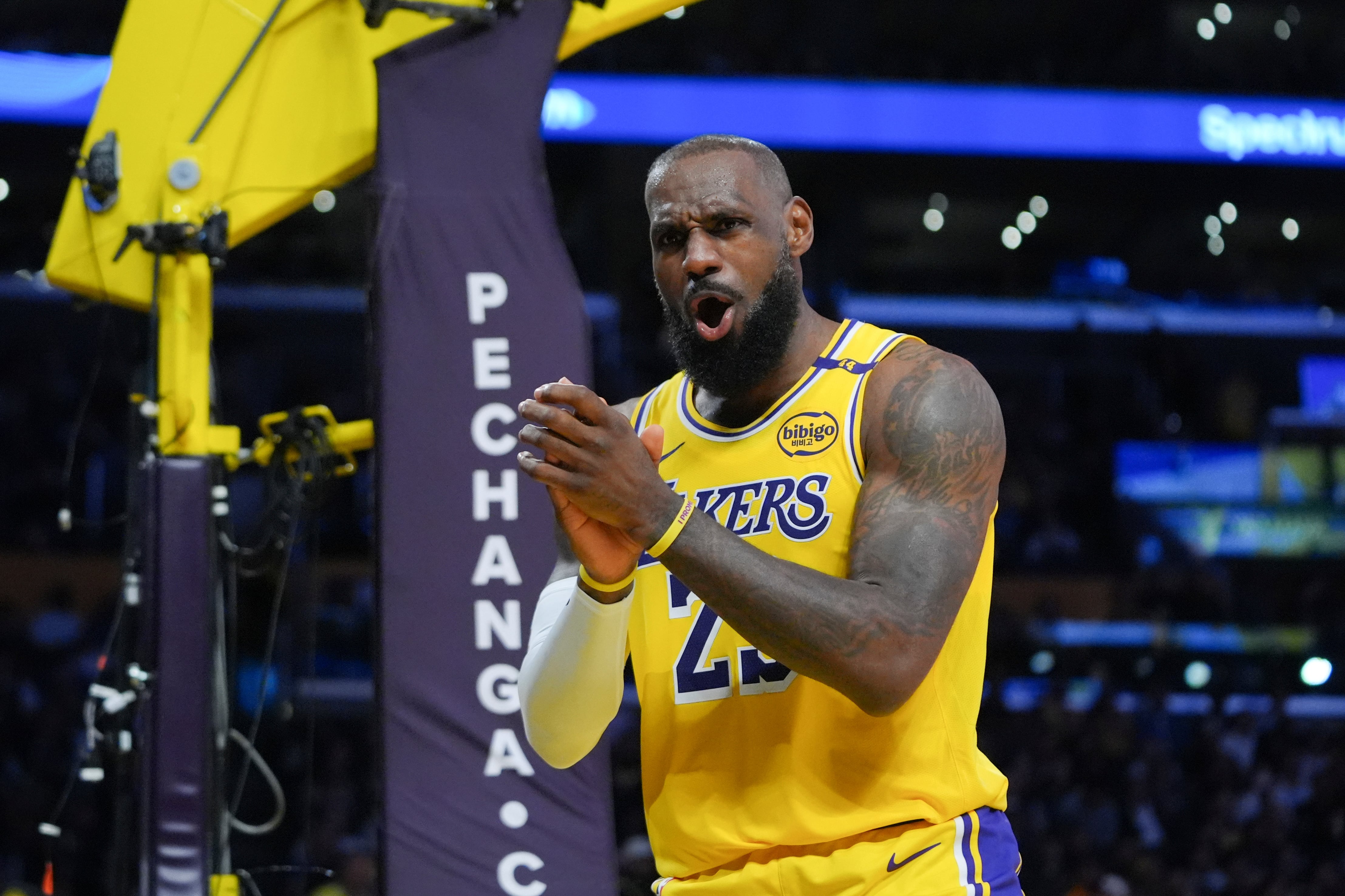 LeBron James, jugador de Los Ángeles Lakers.