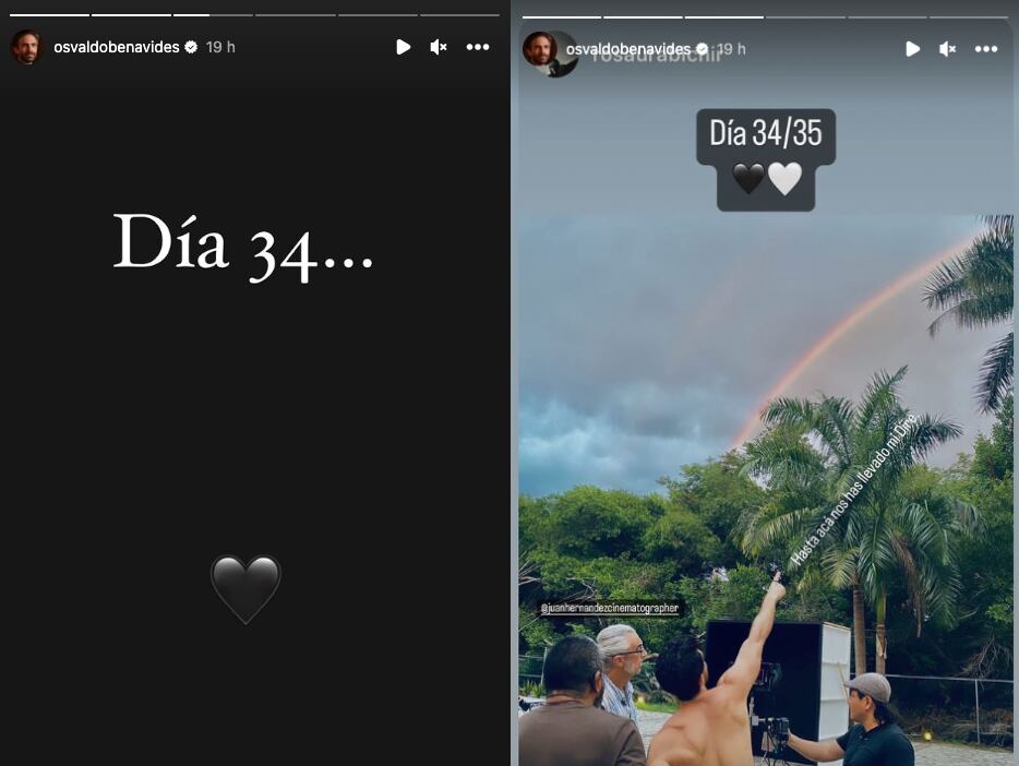 Osvaldo Benavides recibe una señal de sus compañeros