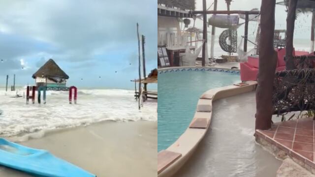 Isla de Holbox en Quintana Roo ha sufrido duras inundaciones