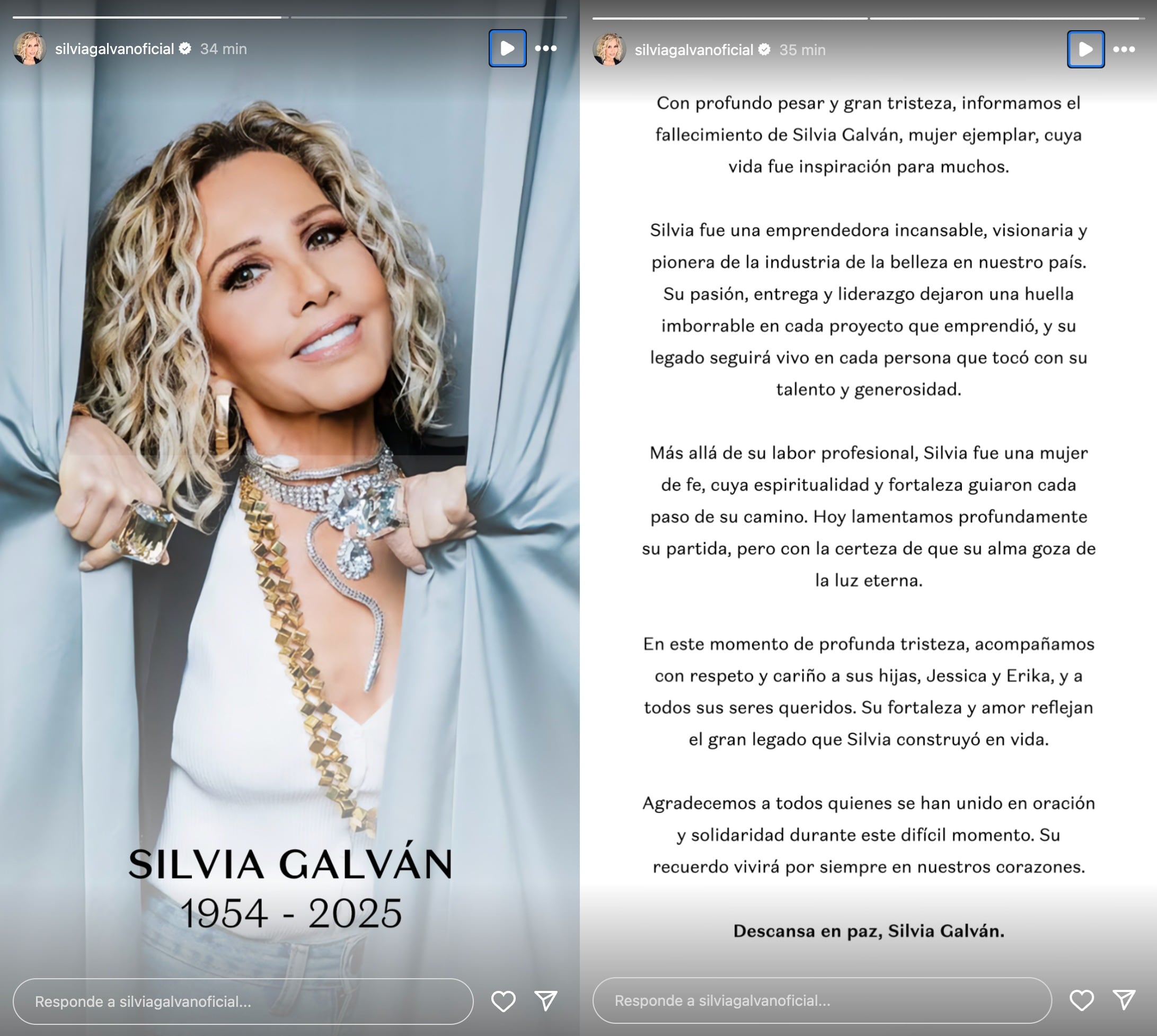 Muere Silvia Galván a los 70 años de edad