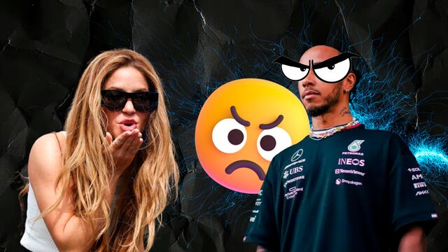 Lewis Hamilton está enojado con Shakira