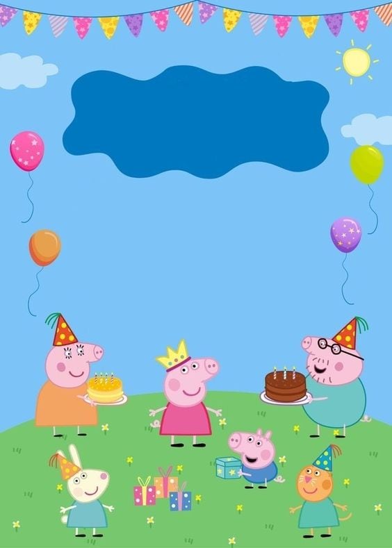 Tarjetas de Peppa Pig de cumpleaños