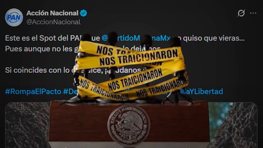 PAN lanza spot contra Morena que INE frenó por contenido calumnioso