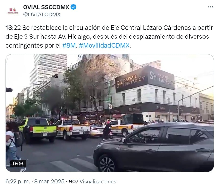 Marcha 8M CDMX Día Internacional de la Mujer 2025