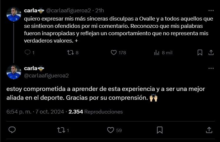 Aficionada del América se disculpa con Lizbeth Ovalle.