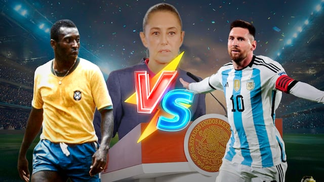 ¿Messi o Pelé? Sheinbaum opina sobre quién es el mejor futbolista del mundo